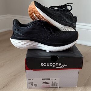 NEW Saucony Women’s Ride 18 Black Athletic Shoes